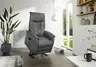 Fernsehsessel EM Düsseldorf - Relaxfunktion (3-motorisch), Leder, Brikett