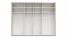 Schwebetürenschrank Viana - B ca. 301 cm, Lack, Weiß, Riffholz, Balkeneiche