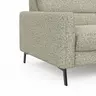 Ecksofa Valera - 3-Sitzer mit Ecke rechts inkl. Rückenlehne verstellbar, Stoff, Limone