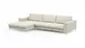 Ecksofa Solano - Longchair Links mit 2,5-Sitzer, Boucle, Natur