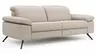 Sofa Rafaela 2.0 - 2,5-Sitzer inkl. Kopfteil verstellbar, Leder, Champagner
