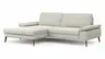 Ecksofa Houston - Longchair groß links mit 1,75-Sitzer, inkl. Sitztiefenverstellung und Armlehne klappbar, Stoff, Natur