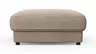 Hocker Juni - LB ca. 90x90 cm, Cord, Taupe