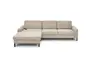 Ecksofa CALM MOVE 2.0 - Longchair links mit 2,5-Sitzer, Schlaffunktion, Feincord, Sand