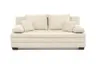 Sofa JONAH - 2-Sitzer inkl. Schlaffunktion und Bettkasten, Stoff, Creme