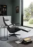 Relaxsessel Girona - Relaxfunktion (motorisch), Leder, Graphit