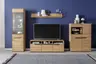 TV-Lowboard - B ca. 153 cm, Eiche Furnier geölt, Wildeiche massiv geölt