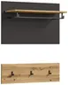 Garderobe - inkl. Sitzkissen, Basalt grau, Artisan Eiche Nachbildung