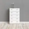 Kommode - B ca. 74 cm, Weiß