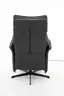Sessel - Relaxfunktion motorisch, Leder, Schwarz