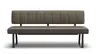 Polsterbank Carmelo - Breite ca. 183 cm, Leder, Olive