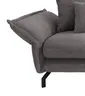 Ecksofa - 2-Sitzer, Ecke rechts, Armlehnen verstellbar, Stoff, Grau