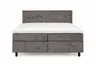  Boxspringbett Premium Line Diamond - Liegefläche ca. 180x200 cm, motorische Funktion, Stoff, Grau