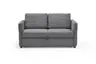 Sofa PRO FLEXX - 2-Sitzer inkl. Schlaffunktion, Stoff, Grau