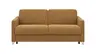 Sofa Nuoro - 2,5-Sitzer inkl. Schlaffunktion, Armlehne mit Kufe, Stoff, Cognac