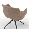 Armlehnstuhl Saltino - drehbar, Stoff, Taupe