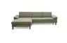 Ecksofa CALM MOVE - Ecke links, 2,5-Sitzer inkl Schlaffunktion, Microfaser, Grün