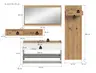 Garderobe - Weiß, Artisan Eiche Nachbildung