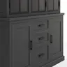 Buffetschrank Litchfield Metal - Graphit, Non-Antique / Metal, Black
