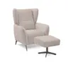Hocker EILA - Stoff, Rosa