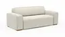 Sofa Denver - 2,5-Sitzer, Stoff, Natur