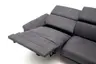 Ecksofa Anna - 2,5-Sitzer mit Longchair rechts inkl. Relaxfunktion (motorisch), Kopfteil verstellbar, Stoff, Stahl