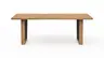 Esstisch Belfast - LB ca. 220x100 cm, Eiche massiv, mit Metalleinlage im Gestell