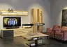 Couchtisch - Holzplatte drehbar, LBH ca. 125x75x44 cm, Riffbuche massiv