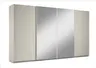 Schwebetürenschrank RIKK- B ca. 361 cm, Champagner, Spiegel