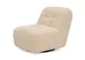 Drehsessel Anton - drehbar, Stoff, Beige