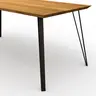 Esstisch Savannah - LBH ca. 180x90x78 cm, Wildeiche massiv, natur geölt
