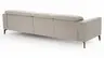 Ecksofa Rafaela 2.0 - 2,5-Sitzer mit Longchair rechts inkl. Kopfteilverstellung, Stoff, Champagner