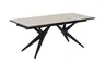 Esstisch MICHELA - ausziehbar, LB ca. 180x95 cm, Glaskeramik, Travertin farbig
