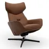 Relaxsessel Helge - Leder Anilin, Cognac