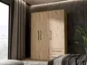 Drehtürenschrank FATHIE- B ca. 144 cm, Eiche Dekor Artisan