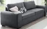 Sofa - 3-Sitzer, Stoff, Dunkelgrau