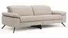 Sofa Rafaela 2.0 - 2,5-Sitzer inkl. 1x Relaxfunktion und Kopfteile verstellbar, Leder, Champagner