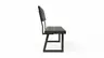 Holzbank Clifton - mit Rückenlehne, Breite ca. 220 cm, Zerreiche massiv, smoked