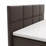 Boxspringbett Alpin Luxe - Liegefläche ca. 180x200 cm, Stoff, Dunkelbraun