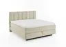 Boxspringbett - Liegefläche ca. 180x200 cm, Stoff, Natur