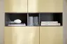 Highboard 3900 - BHT ca. 100x189x45 cm, Lack, Mandel