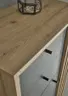 Kommode- B ca. 60 cm, Eiche Dekor, Schwarz