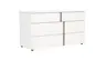 Kommode Loretto - BHT ca. 127x70x51 cm, Lack matt, Weiß