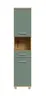 Hochschrank- B ca. 40 cm, Eiche Dekor, Graugrün