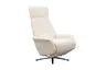 Sessel Liam - Relaxfunktion, Stoff, Ecru