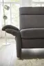 Sofa Arima  H - 2,5-Sitzer inkl. Sitzvorzug (motorisch) und Armlehnen verstellbar, Stoff, Dunkelbraun
