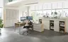 Büroschrank - B ca. 80 cm, Riva Eiche Nachbildung, Kaschmir