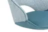 Stuhl MERIEM - drehbar, Stoff, Blau