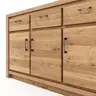 Sideboard Farmingdale - Eiche massiv, natur geölt