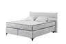 Boxspringbett - Liegefläche ca. 180x200 cm, Stoff, Hellgrau